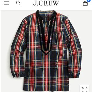 NWT J.Crew Velvet Trimmed V-Nk Tunic 🎁